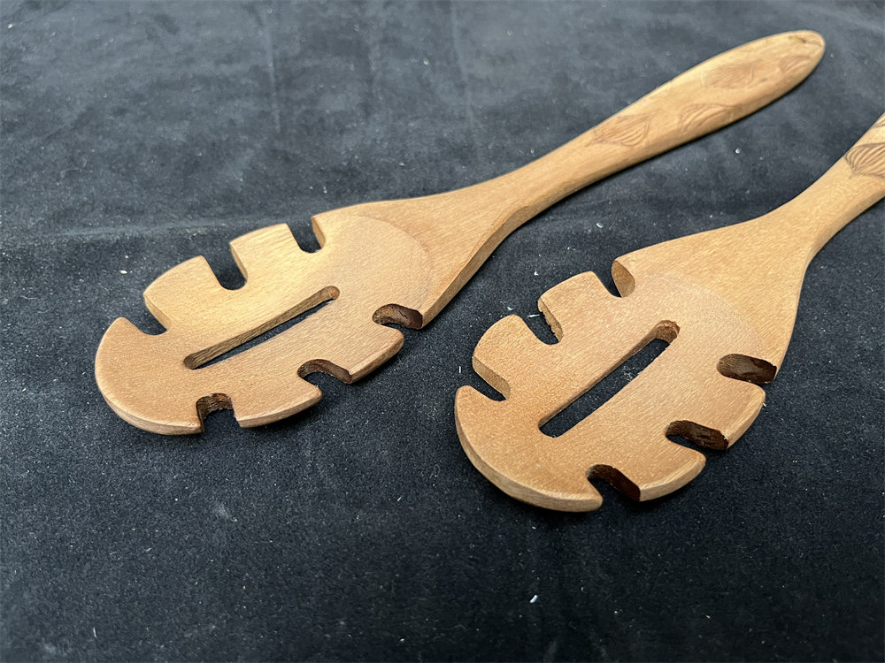 Kitchen Wooden Fork for Non-Stick Pan