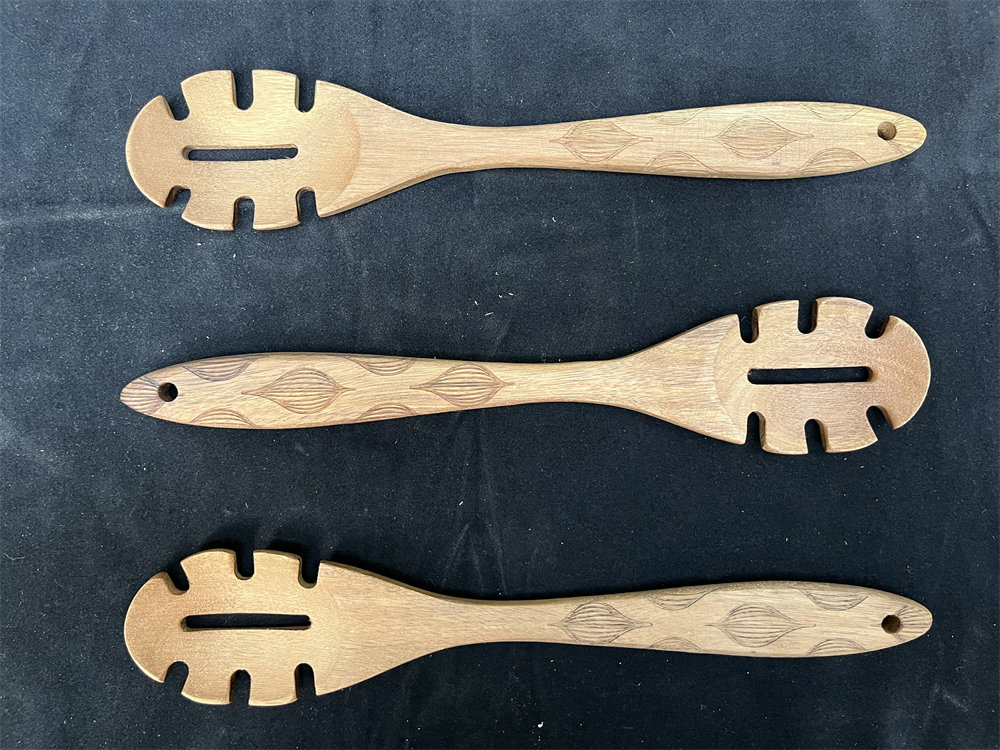 Kitchen Wooden Fork for Non-Stick Pan