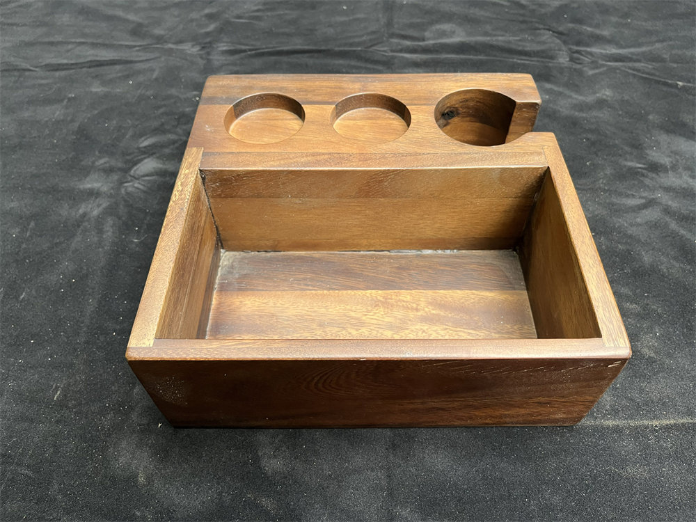 Multipurpose Walnut Wood Espresso Accessories