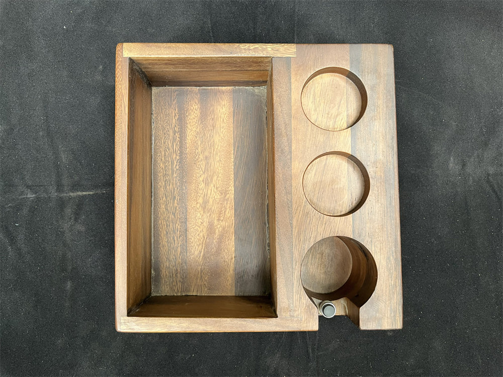Multipurpose Walnut Wood Espresso Accessories